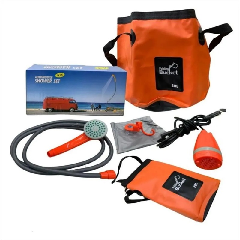 Miniatura 2 de Ducha Portátil Con Balde Plegable 20L